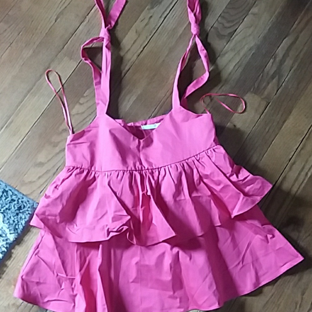 Ruffled Tie tank top